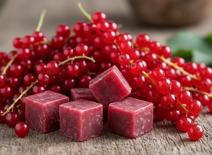 Red Currant Strongly Scented Hand Poured Vegan Wax Melts, 12 Scented Wax Cubes, 6.4 Ounces in 2 x 6-Packs