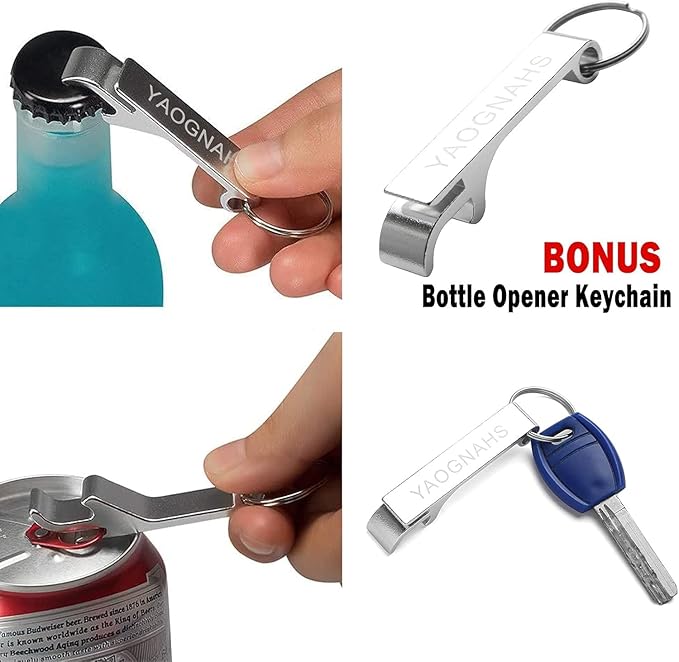 4 Pieces Jar Opener Multi Function Bottle Opener Kit Can Opener with Non Slip Gripper Pad