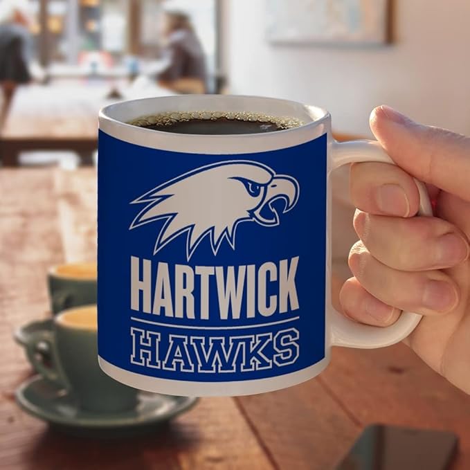 Hartwick College Primary Logo Ceramic Coffee Mug, Novelty Gift Mugs for Coffee, Tea and Hot Drinks, 11oz, White