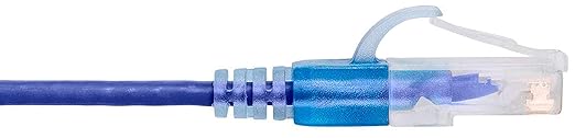 Monoprice Cat6A 25ft Purple 10-Pk Patch Cable UTP 30AWG 10G Pure Bare Copper Snagless RJ45 SlimRun Series Ethernet Cable