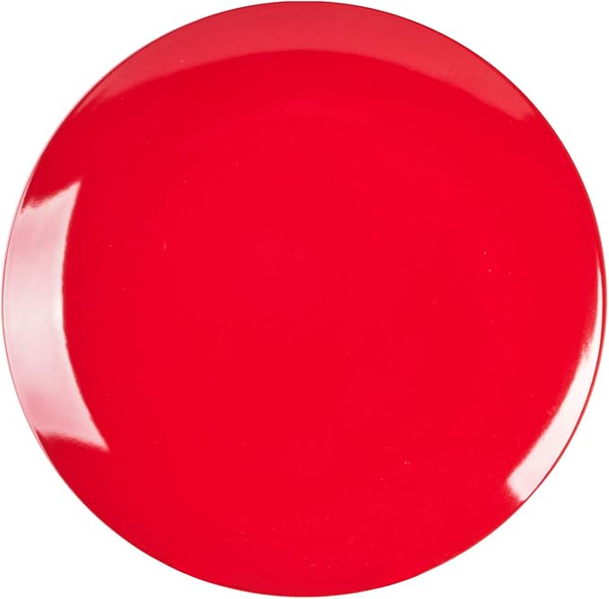 Stoneware Coupe Shape Salad Plate - 8 inch - Set of 6, Very Rose 6 Assorted Colors