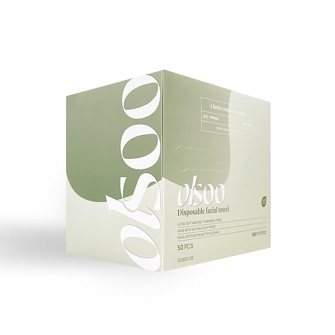 Clean Face Towels XL® – 100% Viscose, OEKO-TEX Certified, Ultra Soft Disposable Towels, Super Absorbent & Eco-Friendly for All Skin Types (50 Count)
