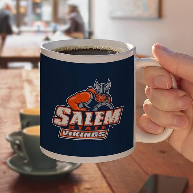Salem State University Primary Ceramic Coffee Mug, Novelty Gift Mugs for Coffee, Tea and Hot Drinks, 11oz, White