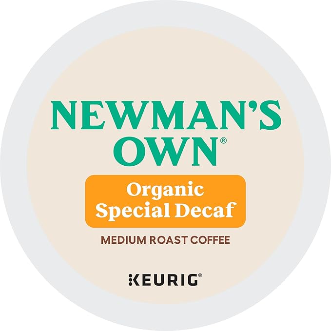 Newman's Own Organics Special Blend Decaf, Single-Serve Keurig K-Cup Pods, Medium Roast Coffee Pods, 96 Count