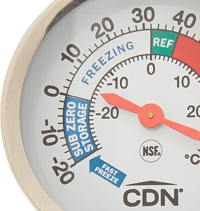 CDN RFT1 Proaccurate Heavy Duty Refrigerator Freezer Thermometer, ProAccurate Heavy Duty Refrigerator/Freezer Thermometer
