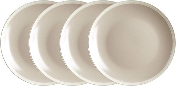 Rock Ridge Speckled Stoneware Dinnerware Set (12pc Set, Sands and Ivory)
