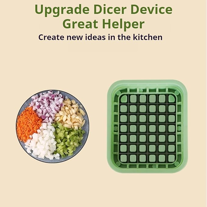 Rotary Cheese Grater, 6-in-1 Vegetable Shredder and Mandoline Slicer with 6 Stainless Steel Blades, Easy to Use & Clean Food Chopper with Dicing Blade (White)