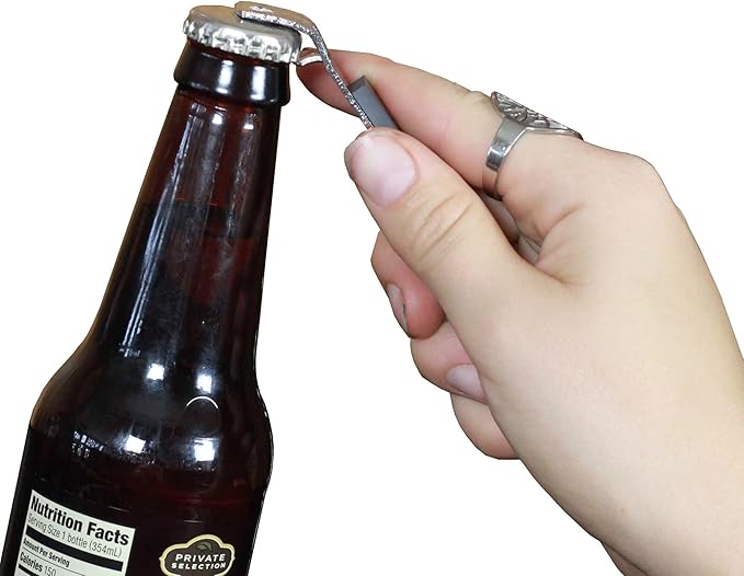 Chef Craft Select Iron Plated Bottle Opener/Can Tapper with Magnet, Pack of 2, 1, Grey
