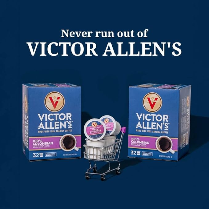 Victor Allen's Coffee Sweet and Salty Caramel Flavored Cappuccino Mix, 42 Count, Single Serve K-Cup Pods for Keurig K-Cup Brewers Brewers (Packaging May Vary)