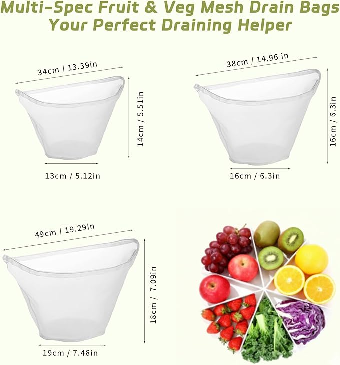 Cheese Cloth Filling Squeeze Nylon Bags, Bowl-shaped reusable nylon cheese cloth filter bag, Ultra Fine Mesh Strainer Bags, suitable for nut milk, juice, soy milk, dumpling fillings (3PCS)