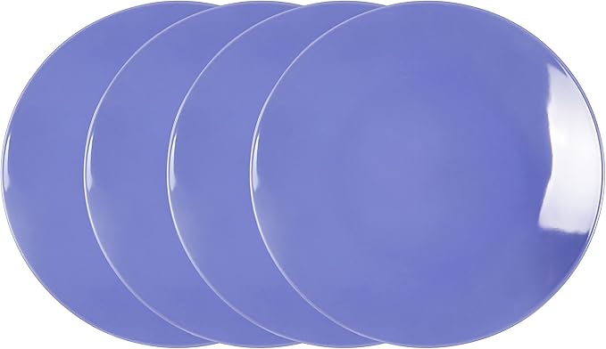 Color Wave Stoneware 16pc Dinnerware Set, Light Blue