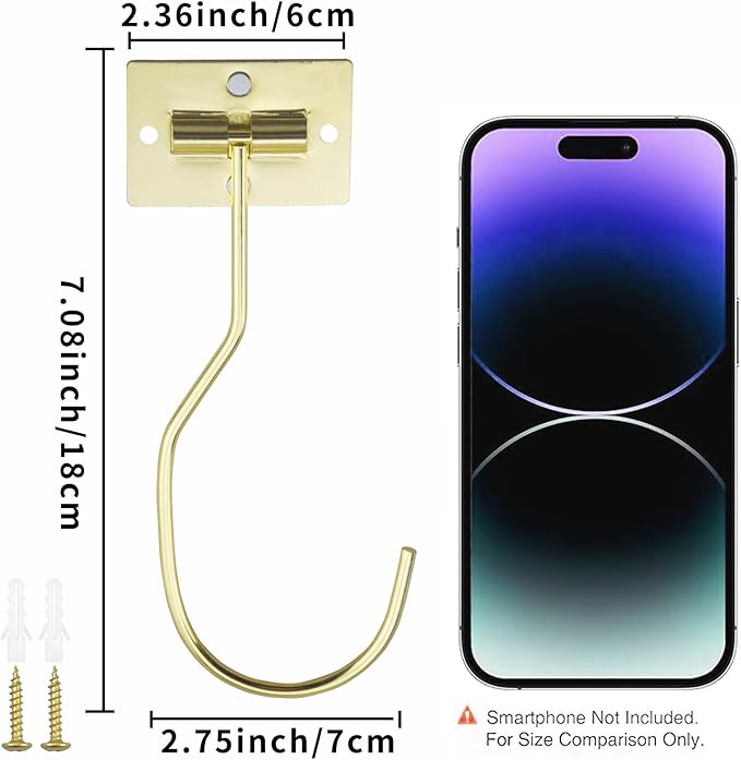 Self-Adhesive Banana Hooks, Foldable Magnetic Hanger Under Cabinet, Sturdy Metal Banana Holder for Kitchen, Space-Saving Design to Keep Bananas Fresh 3 Pieces Gold