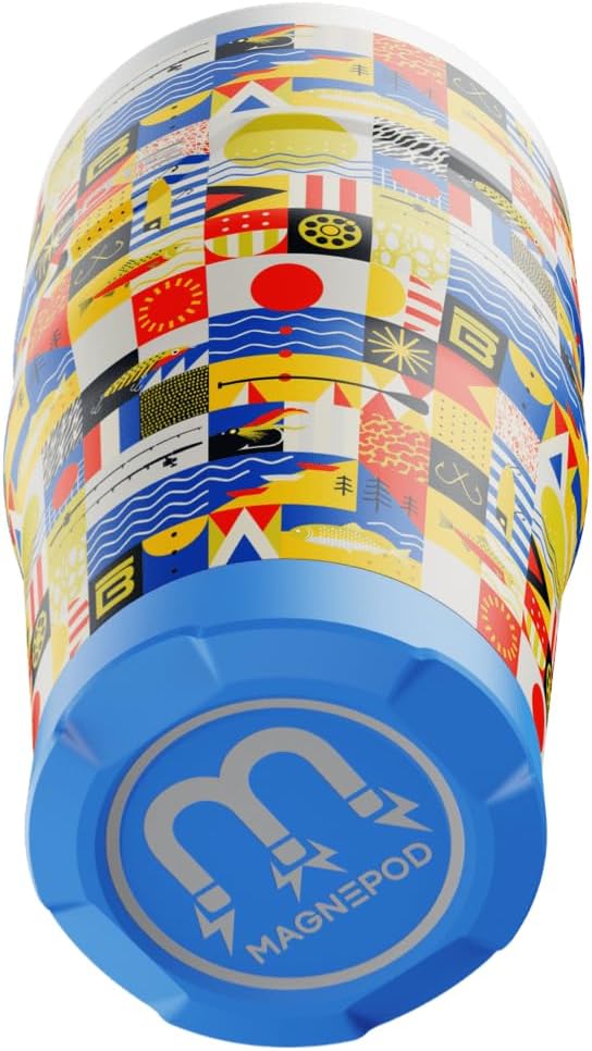 BOTE MagnePod Drinkware MagneTumbler includes Lid with Straw Drink Tumbler Magnetically attaches to Compatible SUPs Kayaks Floats Hangouts 32 oz Multiple Colors