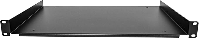 StarTech.com 1U Server Rack Shelf - Universal Rack Mount Cantilever Shelf for 19" Network Equipment Rack and Cabinet - Durable Design - Weight Capacity 55lb/25kg - 12" Deep Tray (SHELF-1U-12-FIXED-S)
