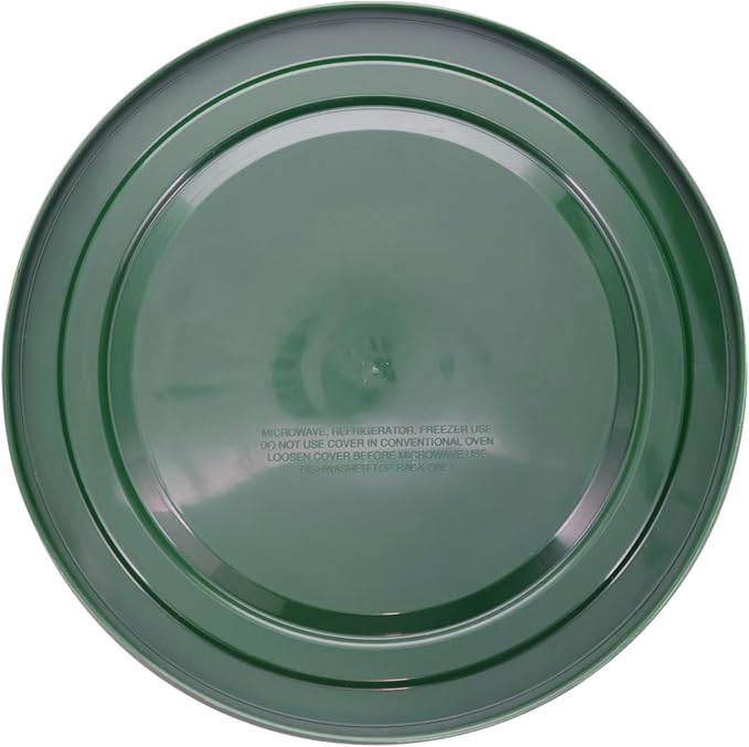 Pyrex 7404-PC 4.5-Quart Thyme Green Food Storage Replacement Lid (4-Pack) - Made in USA