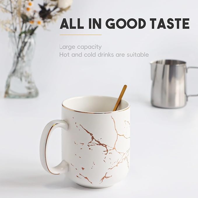 harebe 22 OZ Ceramic Extra Large White Coffee Mug with Handle,Oversized Hot Tall Latte Mugs,Dishwasher Safe Big Capacity Giant Mug for Men Women