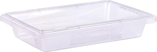 Carlisle FoodService Products Storplus Food Storage Container with Stackable Design for Catering, Buffets, Restaurants, Polycarbonate (Pc), 2 Gallons, Clear, (Pack of 6)