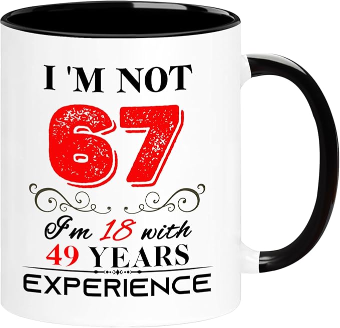 1958 67th Birthday Mug for Women Men, Turning 67 Year Old Birthday Gifts for Mom, Dad, Grandma, Grandpa, Wife, Husband, Daughter, Sister, Best Friends, Coworkers, Her, Him, 11oz Coffee Cup