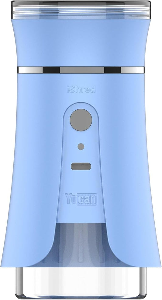 iShred Electric Herb and Spices Grinder with Fast Charging with Auto or Manual Mode, Blue