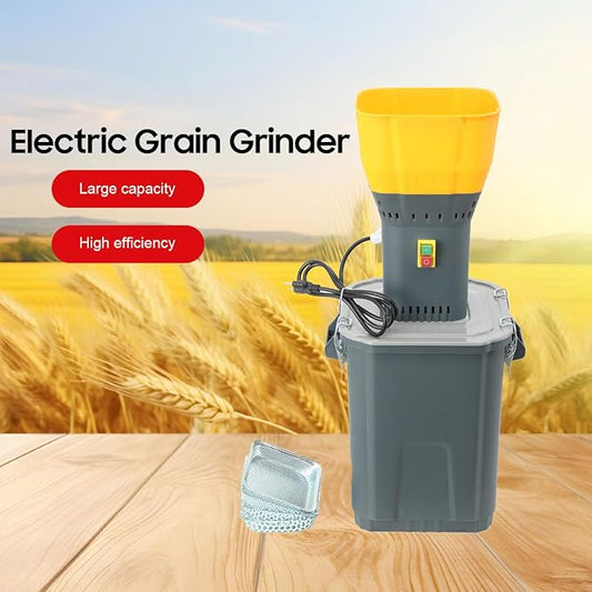 30L Grain Mill Grinder, 1000W 30L/7.9 Gallons Capacity, Feed Grinder Corn Crusher for Home Farm, Electric Corn Wheat Grain Feed Spices Ginder Mill with 5 Sieves 1 Wrench