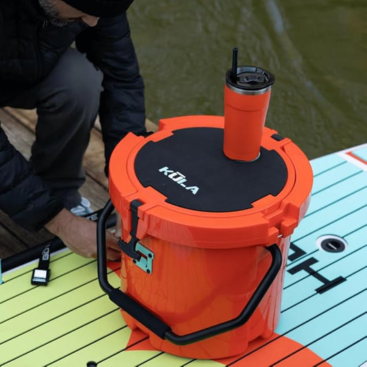 BOTE MagnePod Drinkware Insulated Drink Tumbler includes Lid with Straw Magnetically attaches to Compatible SUPs Kayaks Floats Hangouts 20 oz Multiple Colors