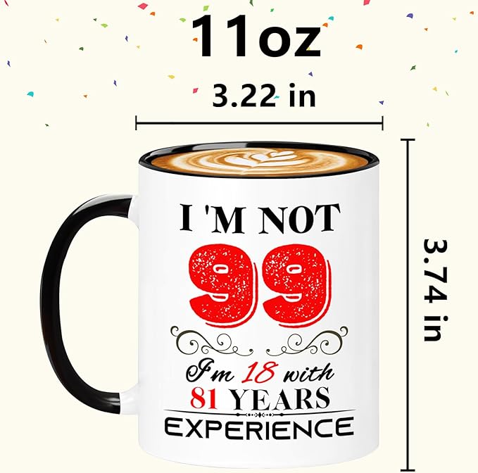 1926 99th Birthday Mug for Women Men, Turning 99 Year Old Birthday Gifts for Mom, Dad, Grandma, Grandpa, Wife, Husband, Uncle, Aunt, Sister, Best Friends, Coworkers, Her, Him, 11oz Coffee Cup