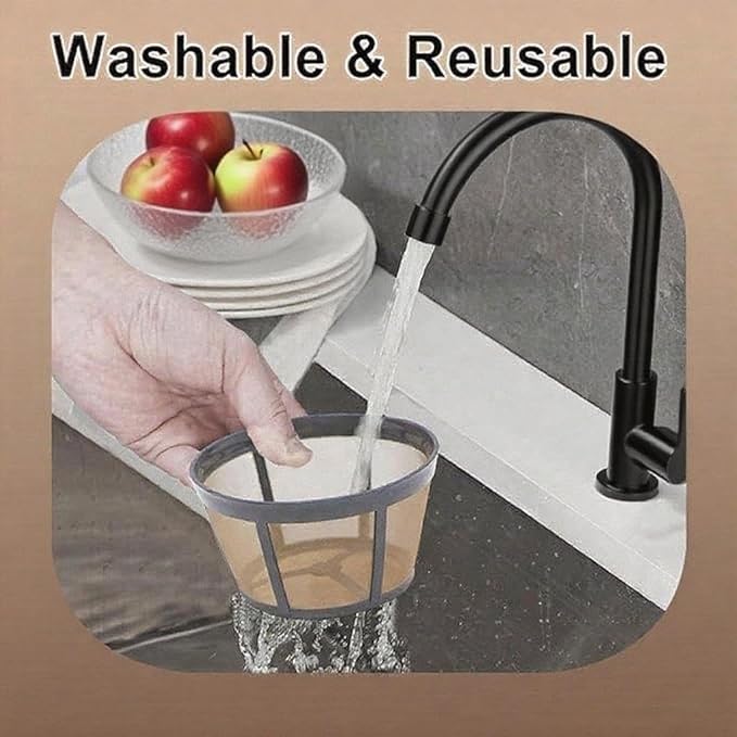 Blisshour Reusable Coffee Filter, Fits BUNN Coffee Maker and Brewer Replaces your Coffee Filter 8 10 12 Cup Basket and Permanent Coffee Filter (2PCS)