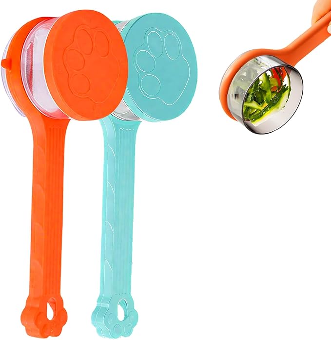 Peeling Knife With Storage Boxs, New with Box Storage Kitchen Special Fruit Peeler, Double sided Stainless Steel Peeler, Fruit Vegetable Peeler with Container (2PC: Green+Orange)