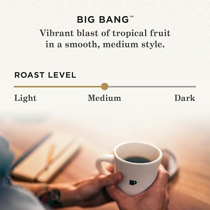 Peet's Coffee Medium Roast Ground Coffee | Big Bang | 36 Ounces | 2 Bags