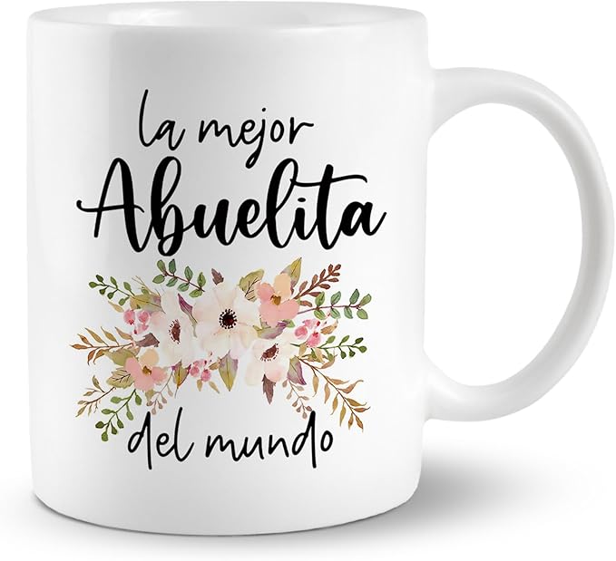 Gifts For Grandma, Abuelita Gifts In Spanish, Best Grandma Mug, World’s Best Grandma Coffee Mug Ceramic, Grandma gifts from Grandchild, Christmas Birthday Mothers Day Mug Cup Tea Cup 11oz