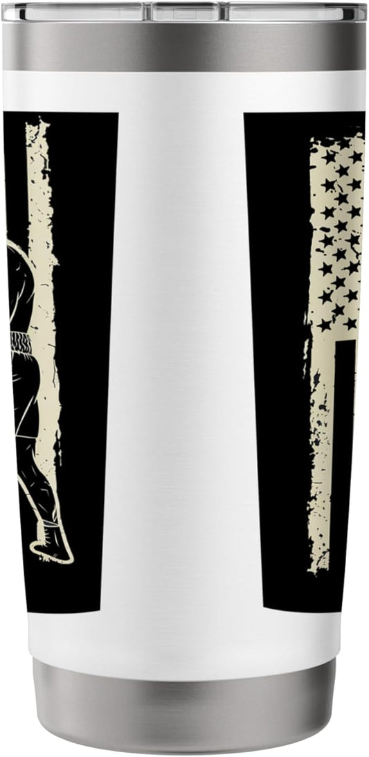 American Flag Boxing Patriotic Boxer Stainless Steel Insulated Tumbler