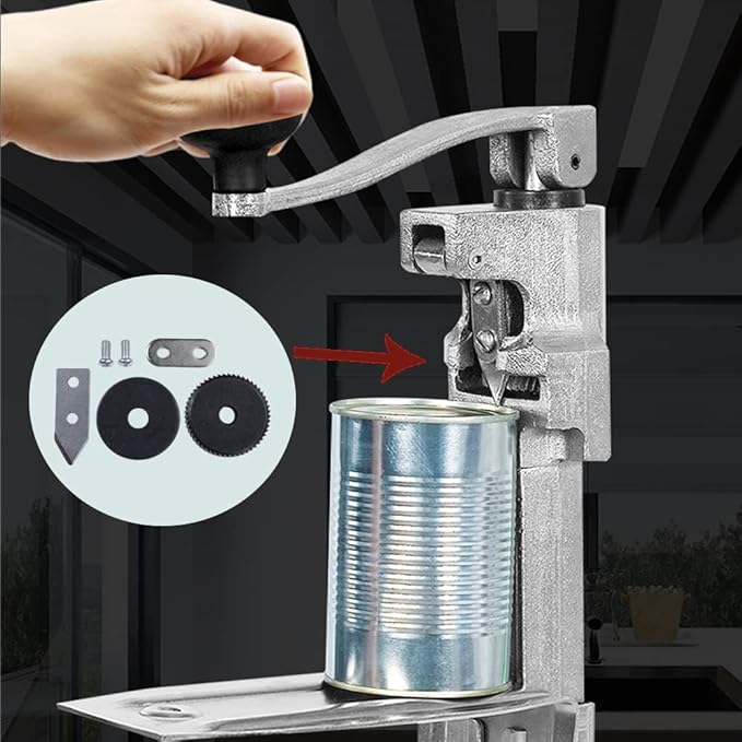Replacement Parts for Commercial Can Opener Blade and Gear Compatible with MYTASUY Manual Can Openers.