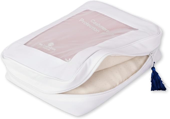 The Cashmere Choice Cashmere Sweater Storage Bags – 100% Cotton Breathable Clothes Protection Bag – XL