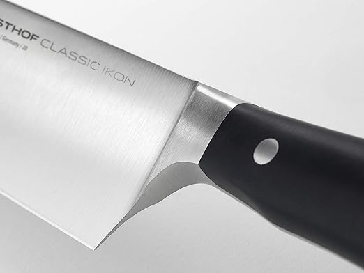 Wüsthof Classic IKON Chef’s Knife, 9-Inch, Black