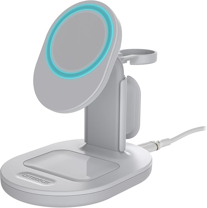 OtterBox 3-in-1 Wireless Charging Station for MagSafe - White