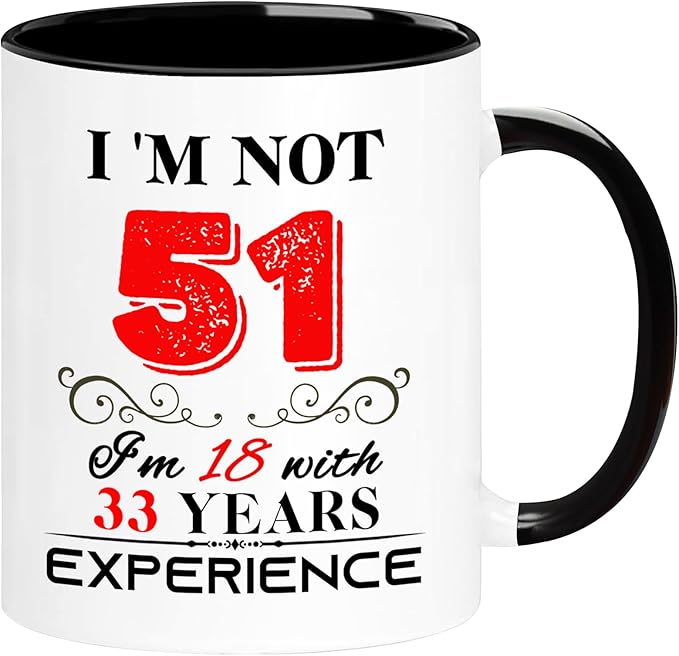 1974 51th Birthday Mug for Women Men, Turning 51 Year Old Birthday Gifts for Mom, Dad, Grandma, Grandpa, Wife, Husband, Daughter, Sister, Best Friends, Coworkers, Her, Him, 11oz Coffee Cup