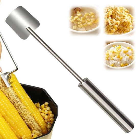 Easy Clean Corn Cob Peeler, 2026 Upgraded Long Handle Stainless Steel Upgrade Corn Stripping Tool for Home Kitchen Gadget (1)