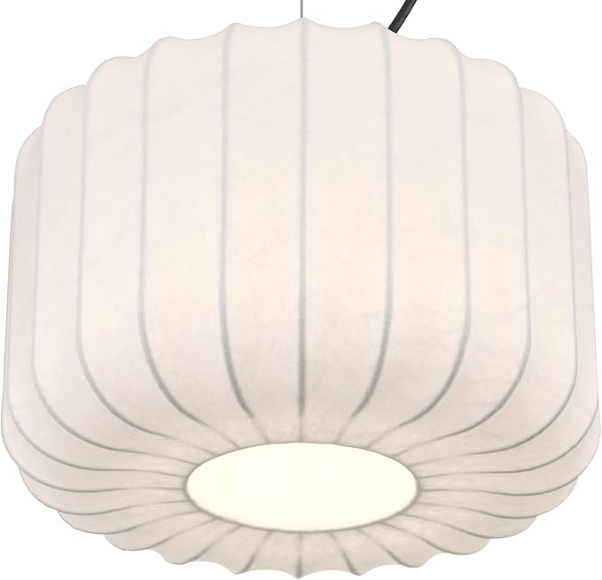 Possini Euro Design Jaime 12" Modern Pendant Ceiling Light Fixture Dining Room Over Table Kitchen Island Foyer Drum Hanging Round Matte Black and White Metal Fabric Hallway Entryway Living Room Mini