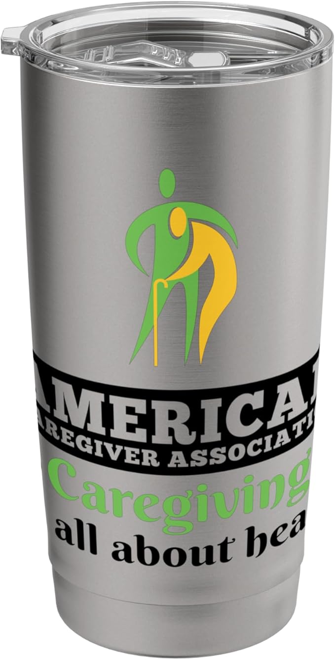 Caregiving Is All About Heart (Official ACA Merch) Stainless Steel Insulated Tumbler