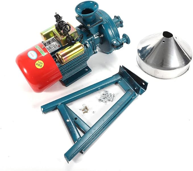 Electric Grain Mill Grinder 110V 2200W Commercial Corn Grinder Heavy Duty Feed Flour Mill Dry Grinding Machine for Cereals Corn Grain Coffee Wheat with Funnel