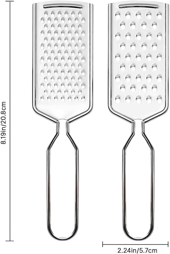 4 PCS Cheese Grater,Stainless Steel Cheese Shredder,Lemon Vegetable Slicer Food Shredde for Kitchen Gadgets(4-sided)