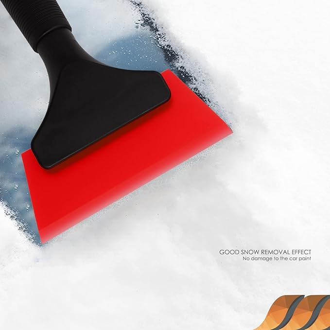 EHDIS Small Squeegee 5 inch Rubber Window Tint Windshield Scraper for Car,Glass, Mirror, Shower, Door,Bathroom Cleaning -Red (Red, 1)