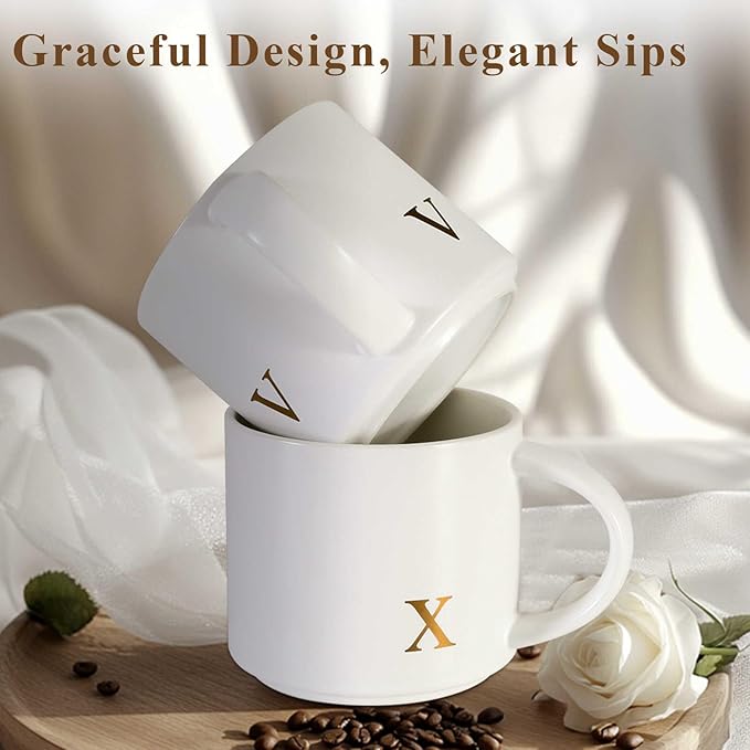 Monogrammed Ceramic Large Coffee Mug Tea Cup Mother Day Best Mama Mom Ever from Daughter Son Christmas Xmas Valentines Birthday Groom Bride Mother In Law Personalized Unique Special Gifts Present,K