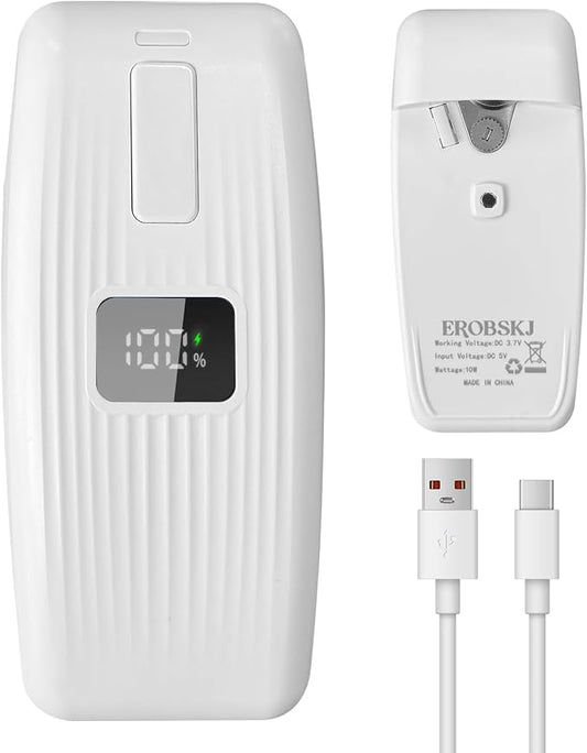 Electric Can Opener with LED Display, USB Rechargeable Electric Can Opener for Seniors & Arthritis, One-Touch Automatic Can Opener, Hands-Free, Smooth Edge, Compact, Cordless