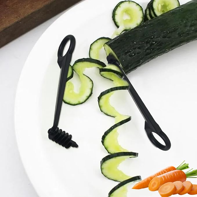 Kitchen Spiral And V-Shaped Tools, Blade Julienne Cutter,Fruit Shape Cutters,Easy to Clean Suitable for Kitchen Creative Spiralizer Cooking Tools