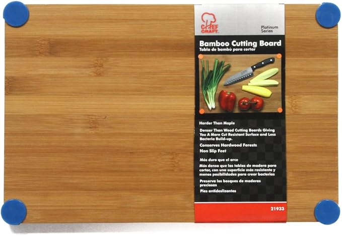 Mandarin 21933 Bamboo & Silicone Cutting Board, 13"