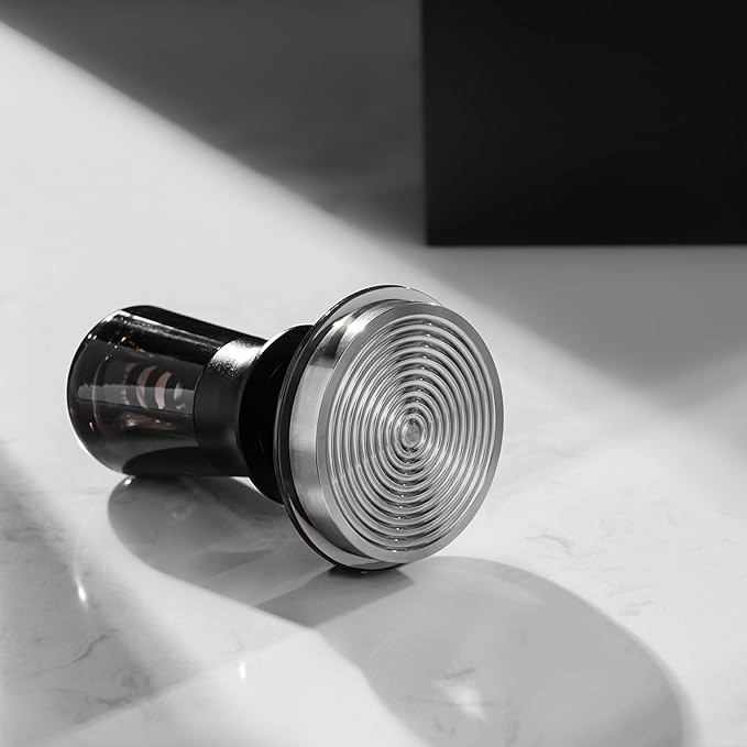 IKAPE 58.3MM Semi-Transparent Espresso Coffee Tamper, Premium Barista Coffee Tamper with Calibrated Spring Loaded, 100% Threaded Stainless Steel Base Tamper for Espresso Machine(New Upgrade)