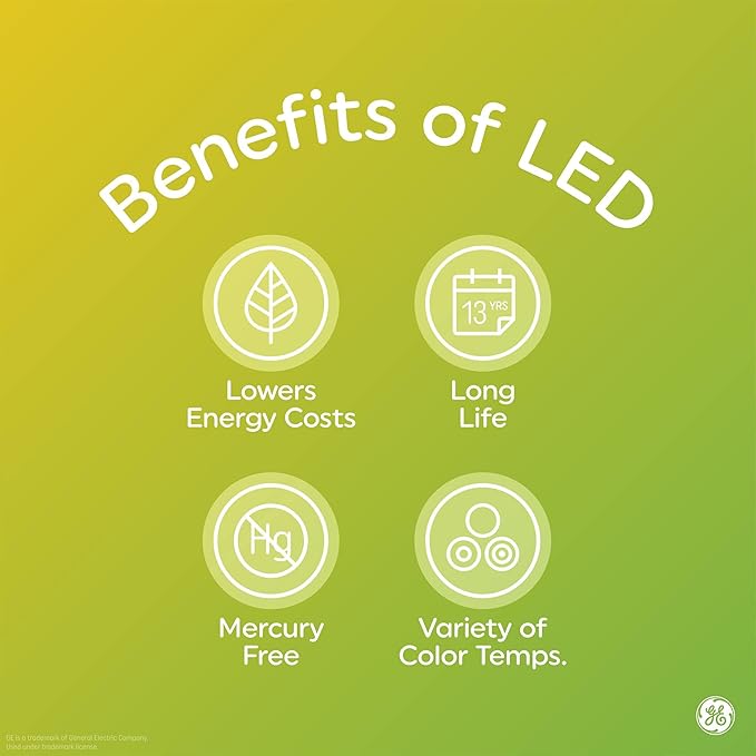 GE LED+ Color Changing LED Light Bulbs with Remote, 8.5W, No App or Wi-Fi Required, BR30 Indoor Floodlights (3 Pack)