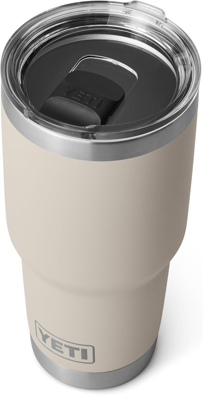 YETI Rambler 30 oz Tumbler, Stainless Steel, Vacuum Insulated with MagSlider Lid, Cape Taupe
