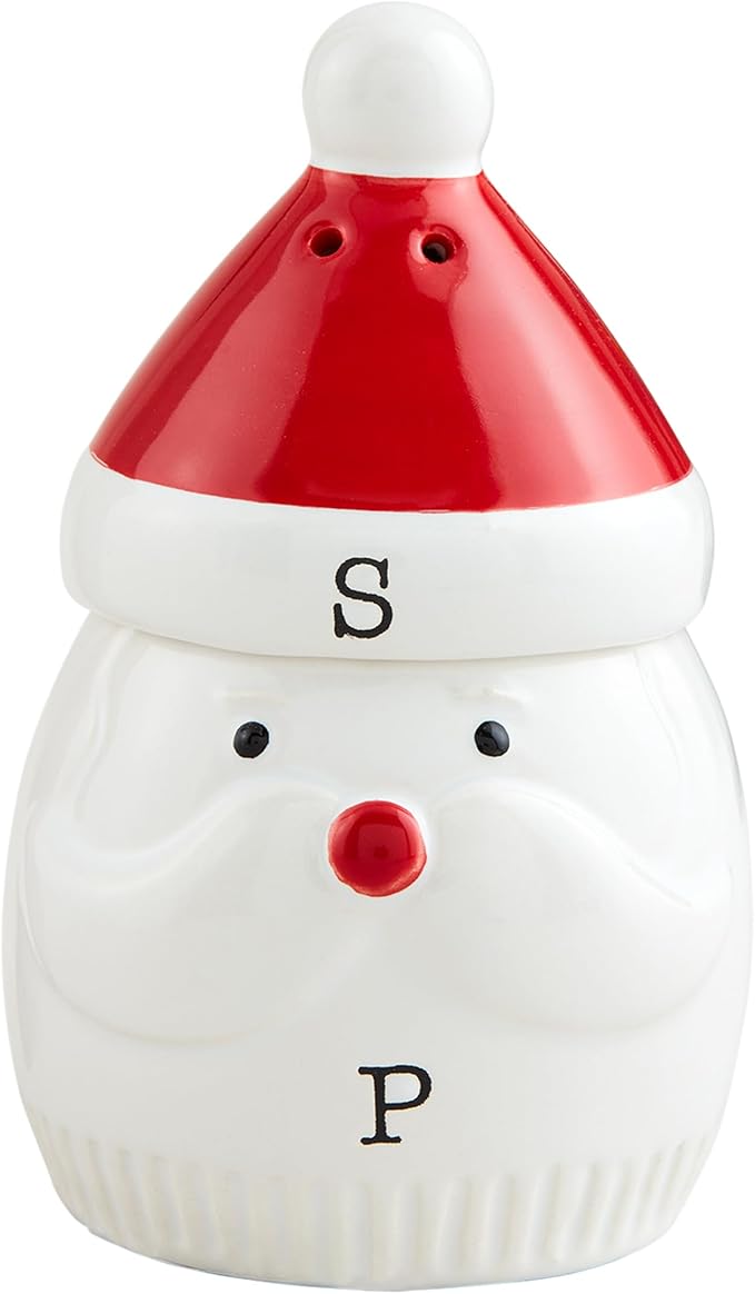 Mud Pie Magnetic S And P Santa; assembled 4" x 2 1/2" dia